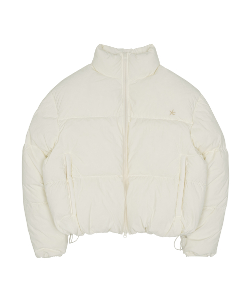 TCM starfish logo puffer jacket (ivory)