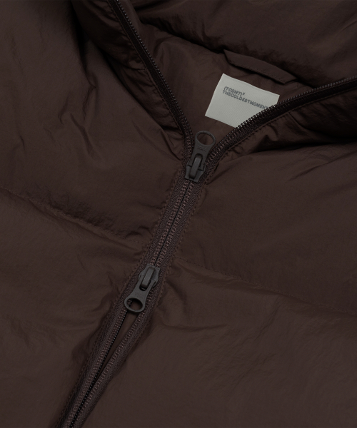 TCM starfish logo puffer jacket (brown)