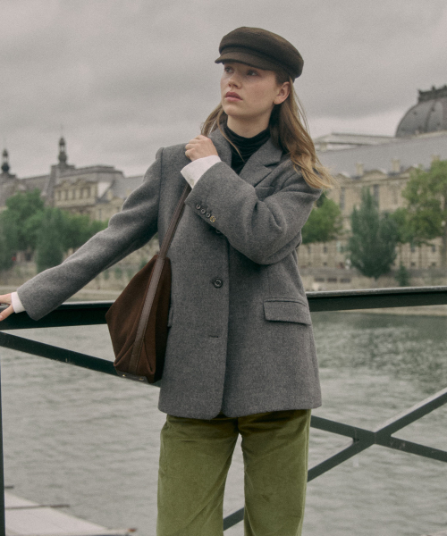 Aude Classic Jacket CharcoalGrey