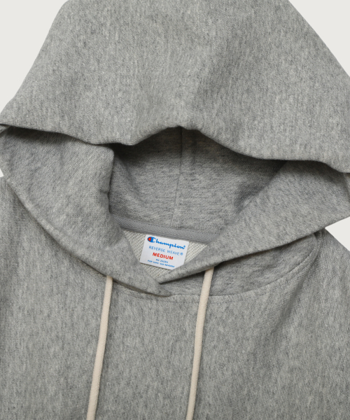 여성 리버스위브 스몰 로고 루즈핏 후드 티셔츠 Oxford Grey