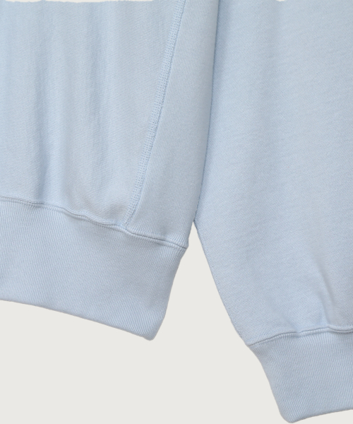 여성 리버스위브 루즈핏 크루넥 스웨트셔츠 Light Blue