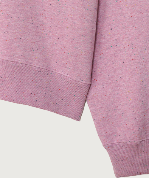 여성 하트 로고 루즈핏 스웨트셔츠 Purplish Pink
