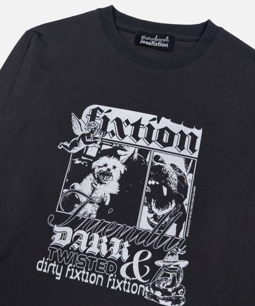 WAL!WAL! LONG SLEEVE (CHARCOAL)
