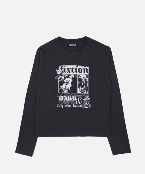 WAL!WAL! LONG SLEEVE (CHARCOAL)
