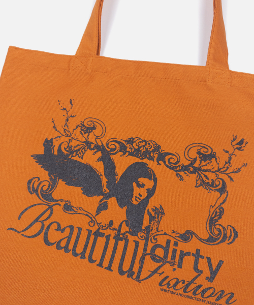BEAUTIFUL DIRTY ANGEL TOTE BAG (ORANGE)