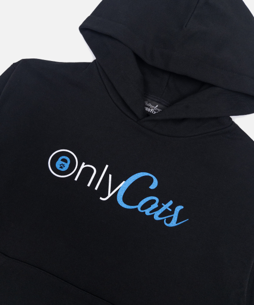 ONLY CATS HOODIE (BLACK)