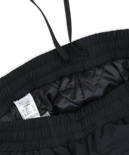XP312 Check Nylon Quilting Padding Pants (BLACK)
