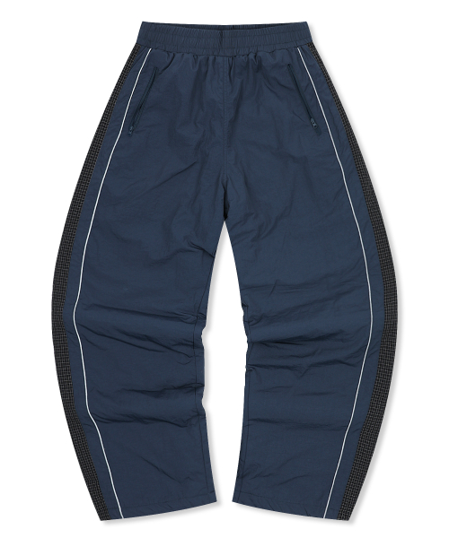 XP312 Check Nylon Quilting Padding Pants (NAVY)