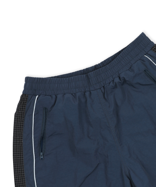 XP312 Check Nylon Quilting Padding Pants (NAVY)