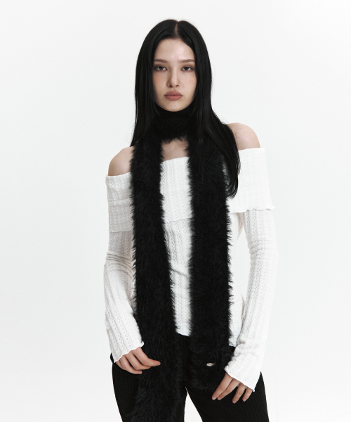 C HAIRY MUFFLER_BLACK