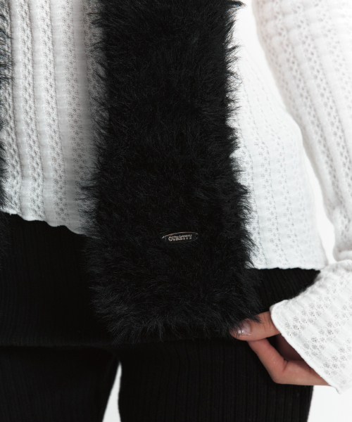 C HAIRY MUFFLER_BLACK