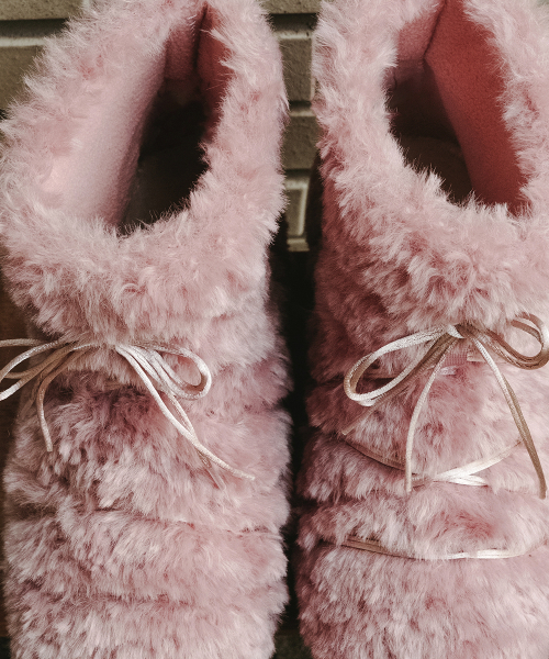 CURLY FUR BOOTS SHORT - 5 colors