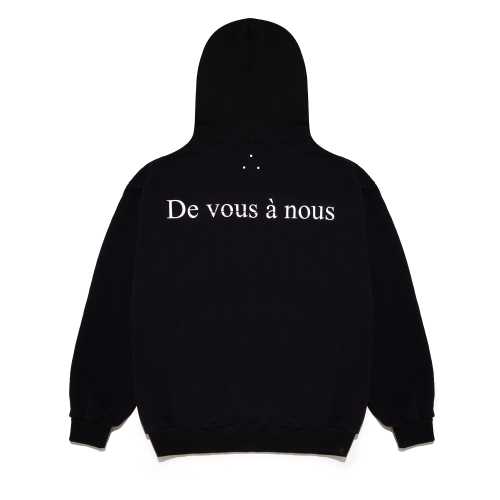 DVAN WHITE BIG NEON SIGN HOODIE