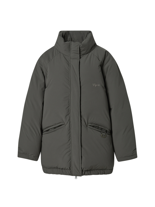 LONG DOWN PUFFER KHAKI BROWN