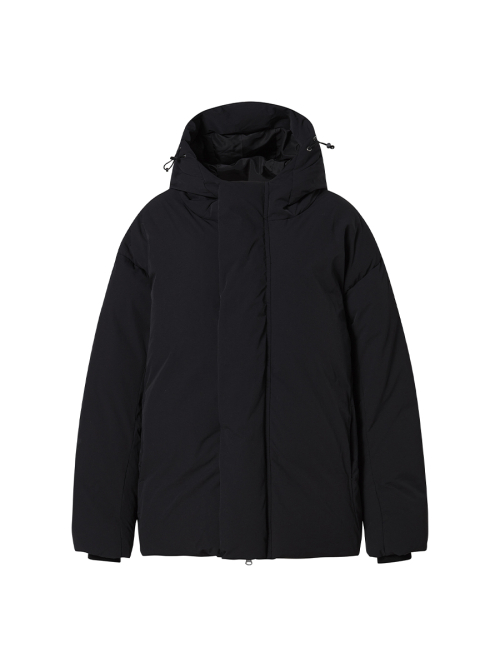 HOOD DOWN PUFFER BLACK