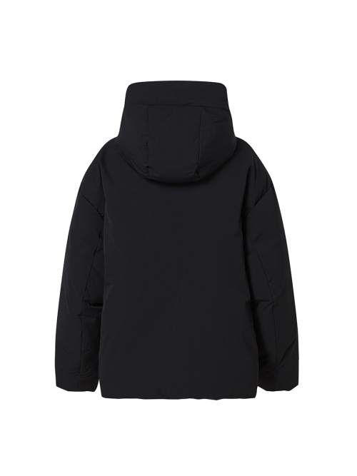 HOOD DOWN PUFFER BLACK