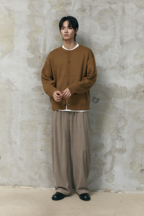 기모 코듀로이 커브드 밴딩 팬츠 모카