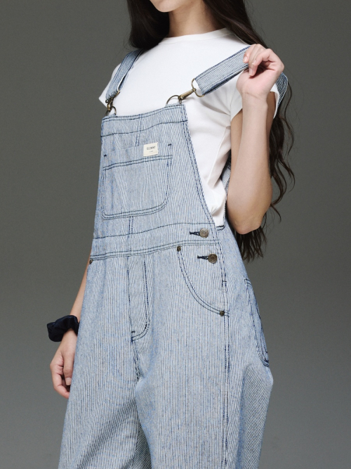 THE JANE OVERALLS (STRIPE)