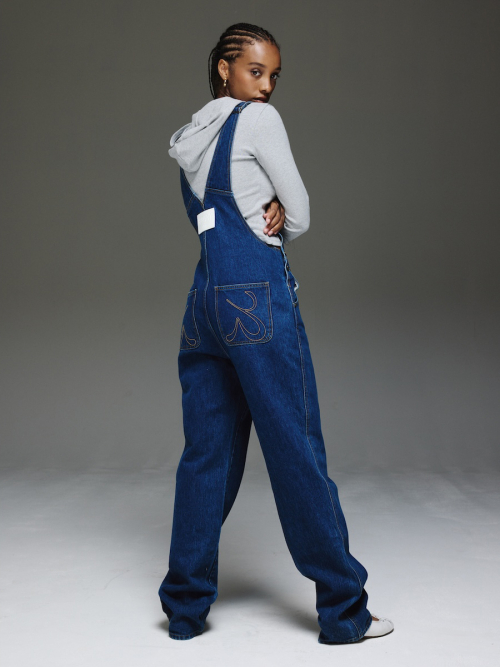 THE JANE OVERALLS (MID BLUE)