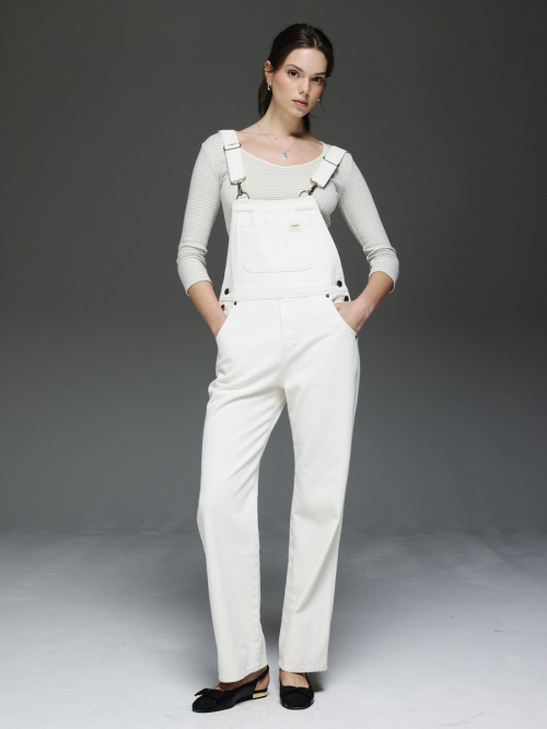 THE JANE OVERALLS (WHITE)