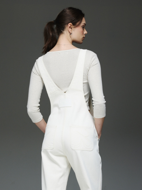 THE JANE OVERALLS (WHITE)