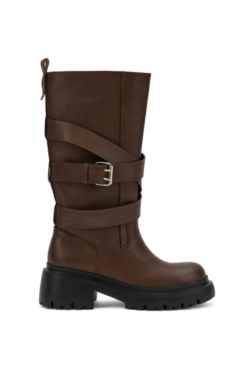 WILD BUCKLE BOOTS IN BROWN