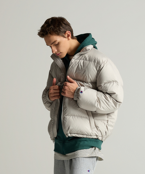 2WAY 푸퍼 다운 재킷 Light Grey