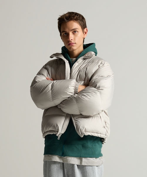 2WAY 푸퍼 다운 재킷 Light Grey