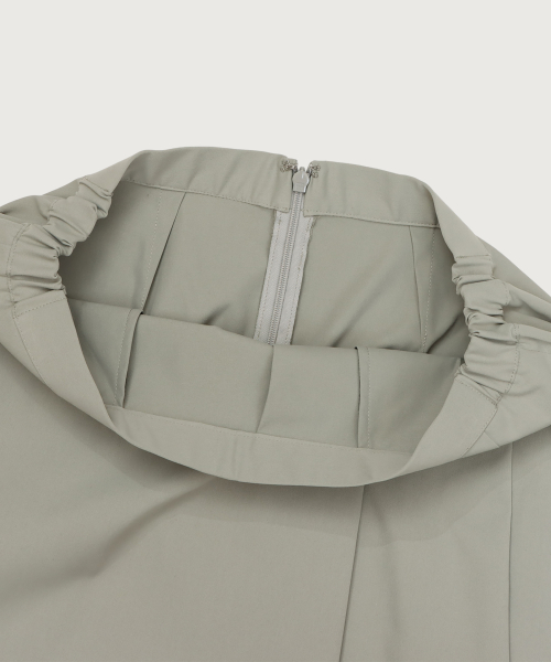 [Black Edition] 여성 롱 스커트 Khaki