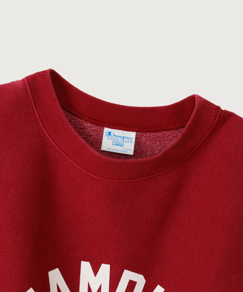 리버스위브 BASEBALL 레귤러핏 기모 스웨트셔츠 Maroon