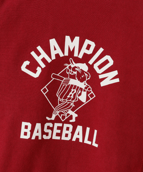 리버스위브 BASEBALL 레귤러핏 기모 스웨트셔츠 Maroon