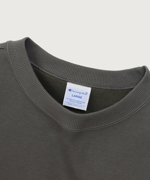C로고 레귤러핏 크루넥 스웨트셔츠 Dark Grey