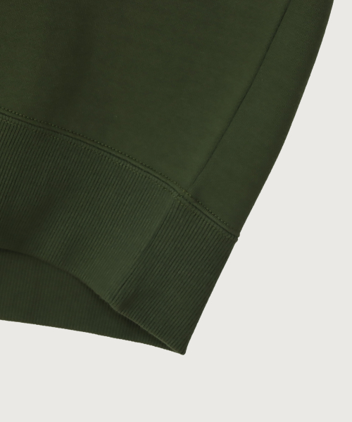 C로고 레귤러핏 크루넥 스웨트셔츠 Olive