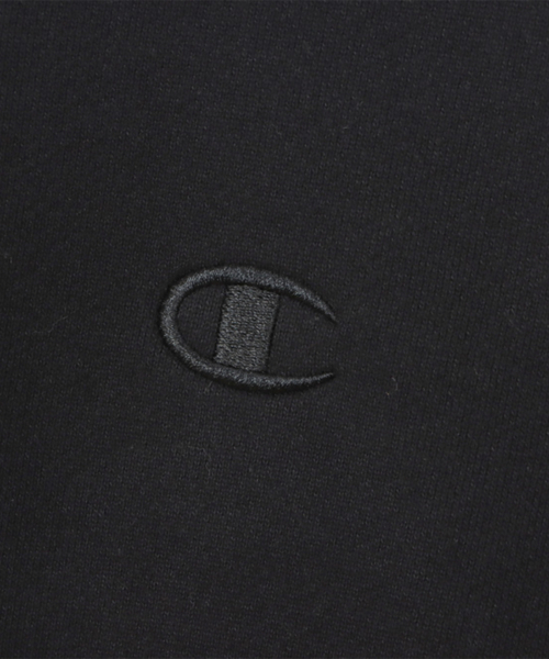 C로고 오버핏 조그택 스웨트셔츠 Black