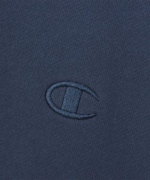 C로고 오버핏 조그택 스웨트셔츠 Navy