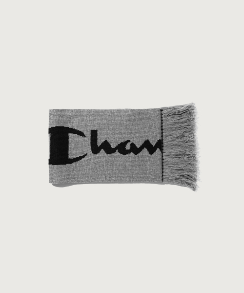 빅 로고 니트 머플러 Grey