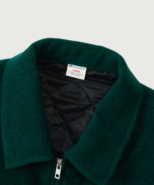 C로고 어워드 바시티 재킷 Dark Green