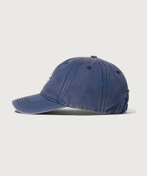 빅 C로고 워시드 볼캡 Navy