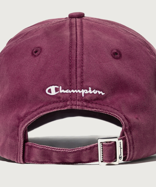 빅 C로고 워시드 볼캡 Burgundy