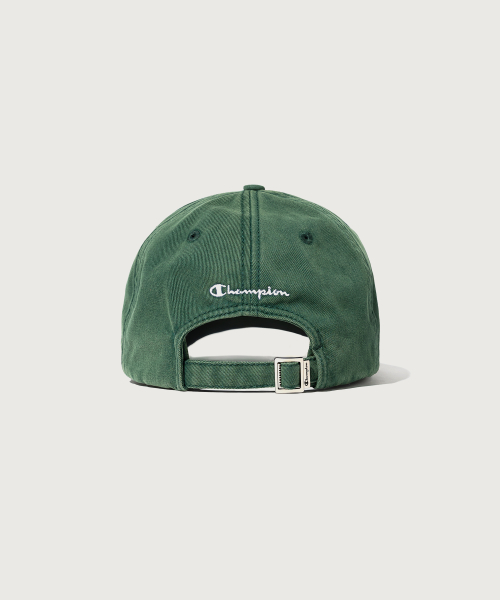 빅 C로고 워시드 볼캡 Dark Green