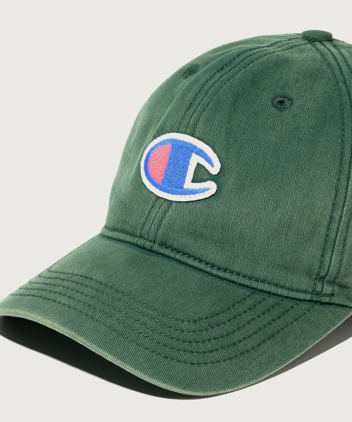 빅 C로고 워시드 볼캡 Dark Green