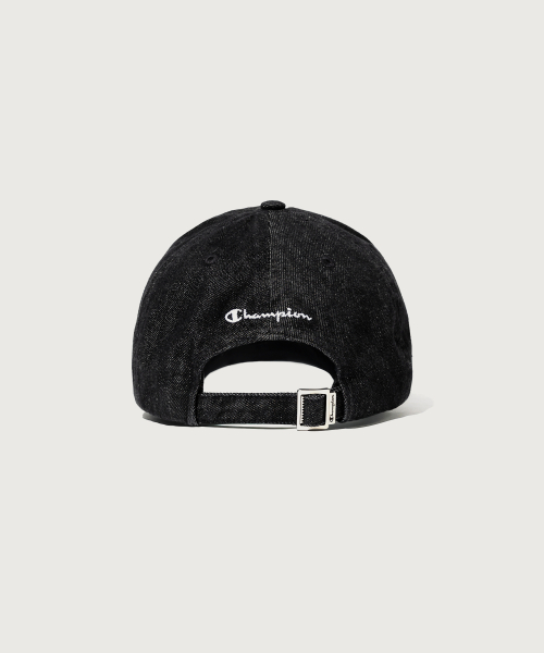 아치 로고 볼캡 Denim Black