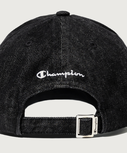 아치 로고 볼캡 Denim Black