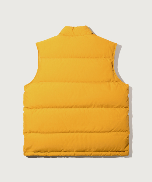 헤리티지 C로고 푸퍼 다운 베스트 Mustard