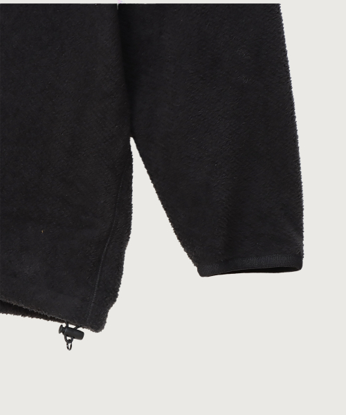 [Black Edition] 하프 집업 플리스 Off Black