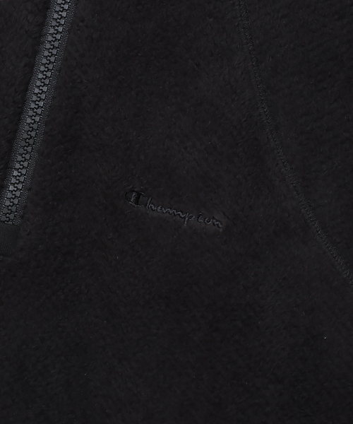 [Black Edition] 하프 집업 플리스 Off Black