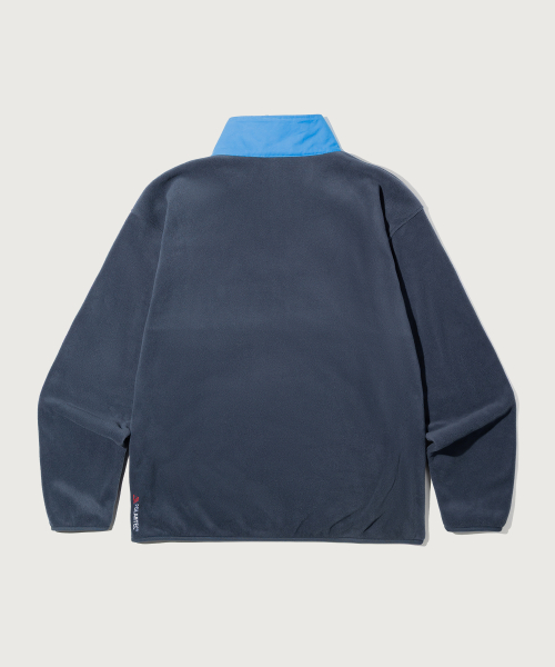 헤리티지 폴라텍 루즈핏 하프 집업 플리스 Navy