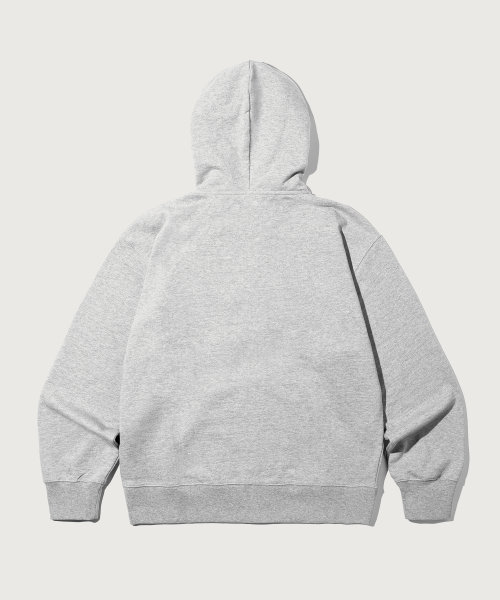 헤리티지 로고 루즈핏 후드 집업 Grey