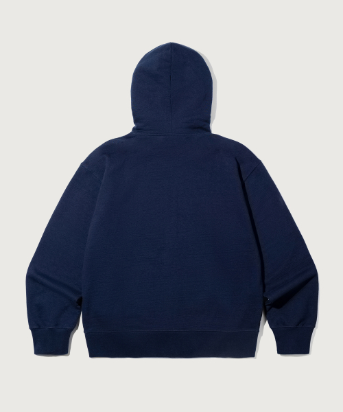 헤리티지 로고 루즈핏 후드 집업 Navy