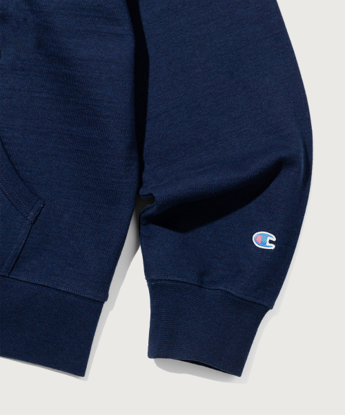 헤리티지 로고 루즈핏 후드 집업 Navy